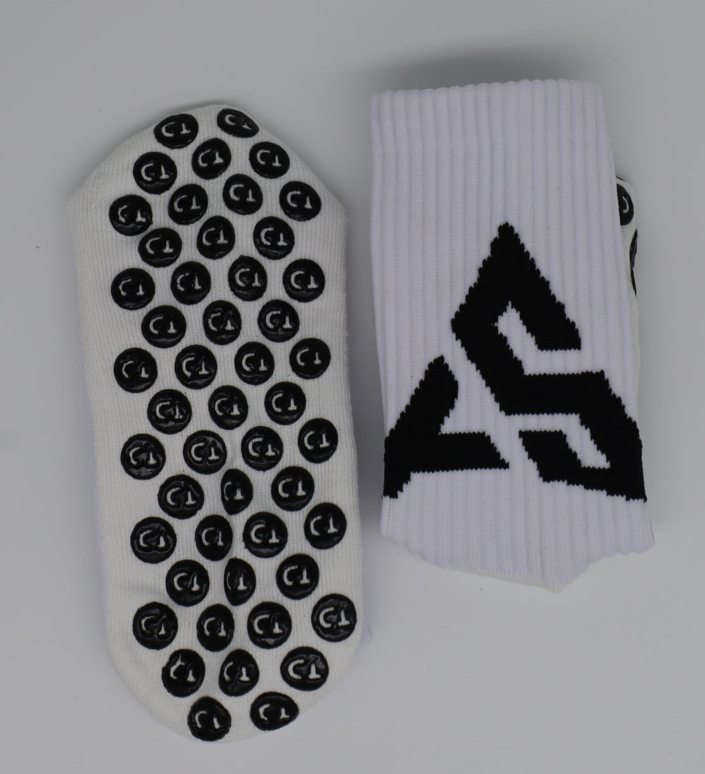 White Grip Socks