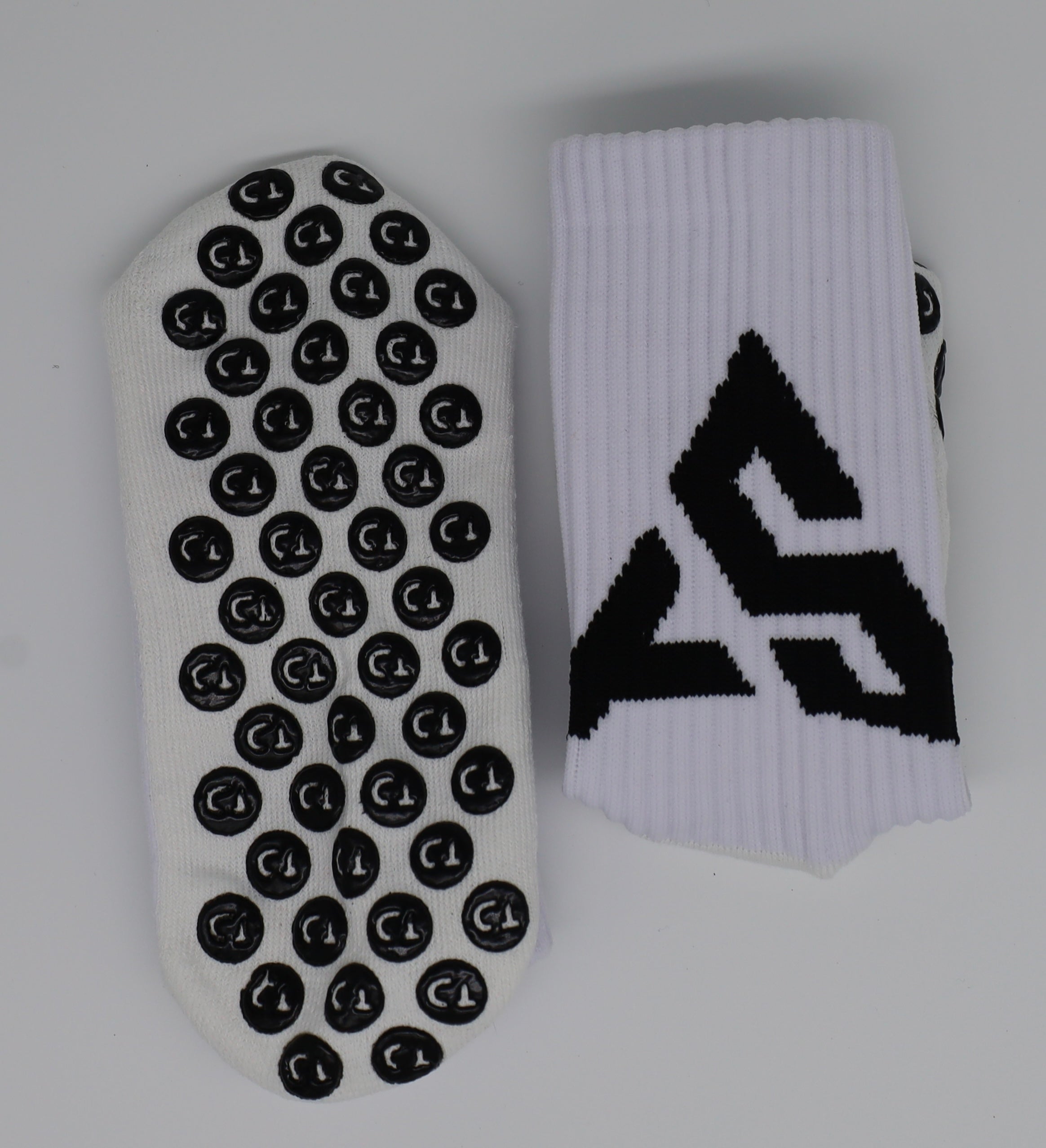 White Grip Socks