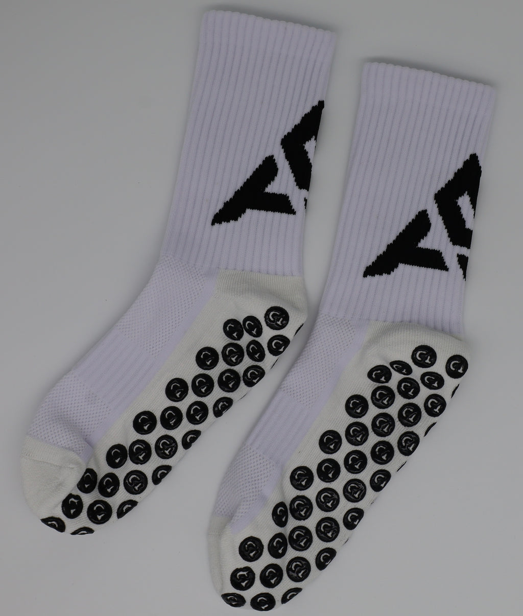 White Grip Socks