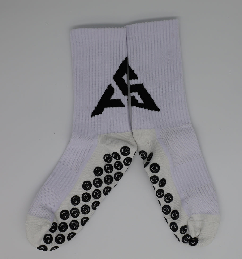 White Grip Socks