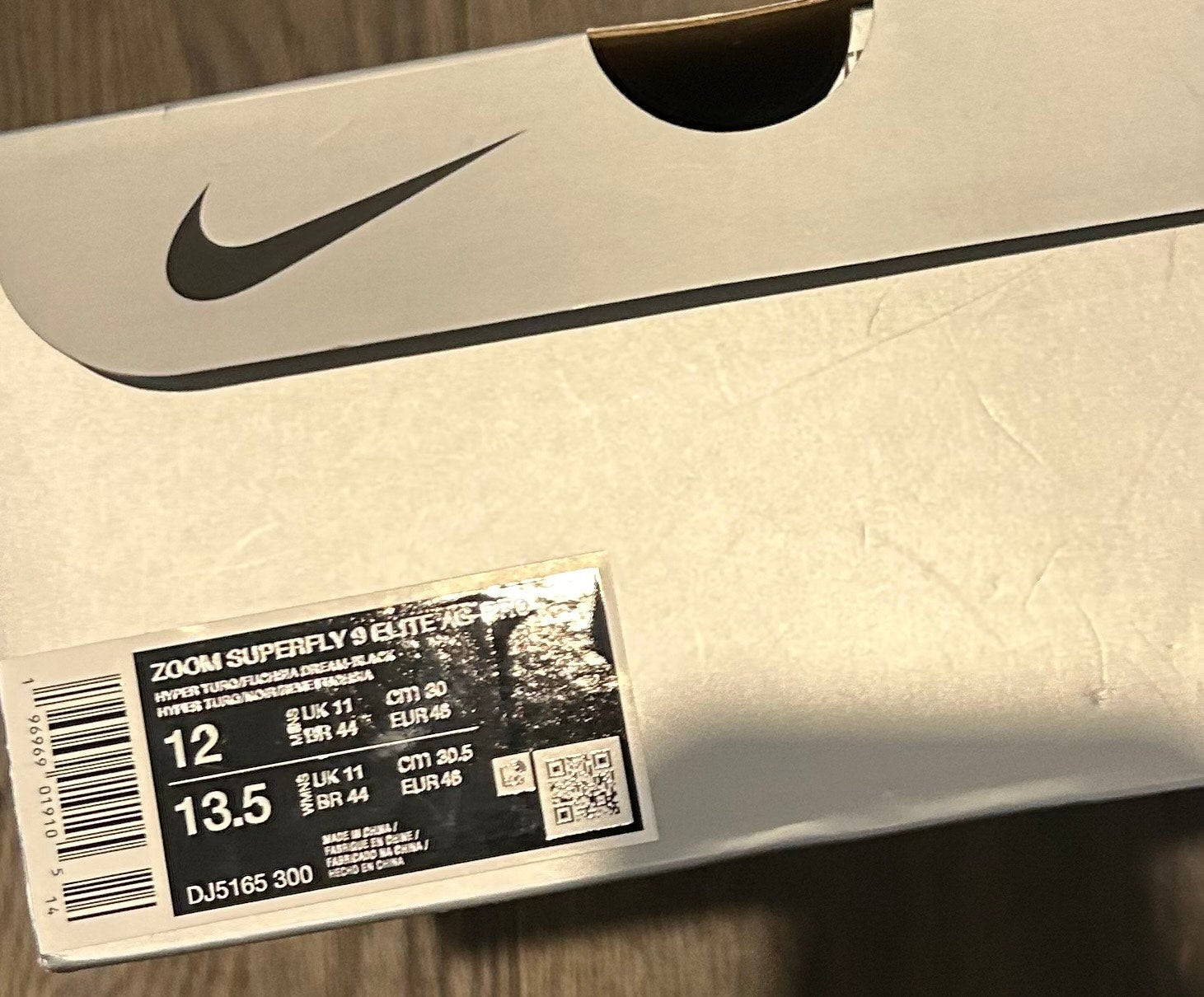 (SIZE US 12) Nike Zoom Mercurial Superfly 9 Elite AG-Pro Peak Ready Pack