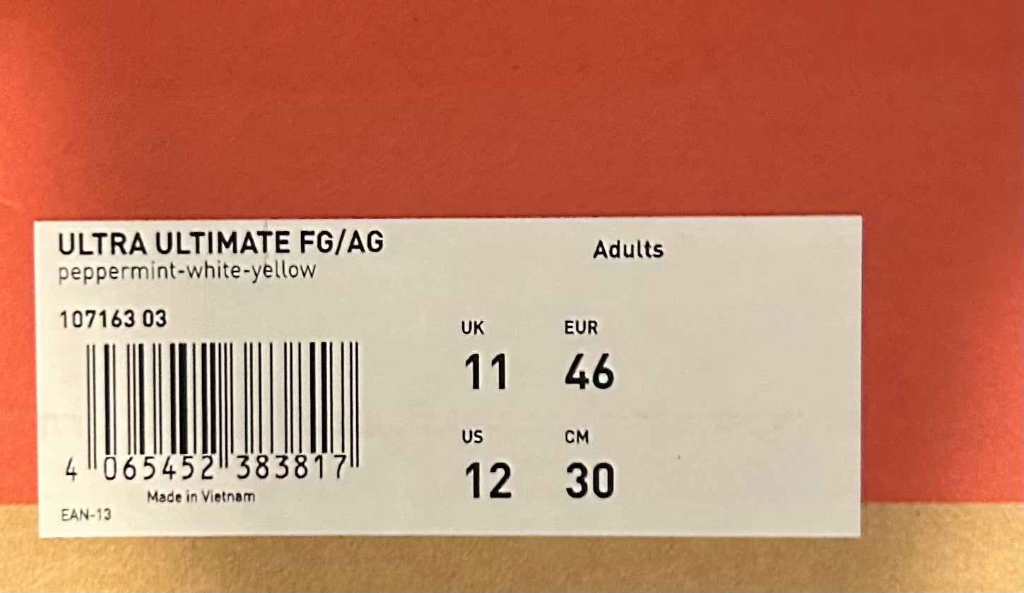 (SIZE US 12) Puma Ultra Ultimate FG/AG