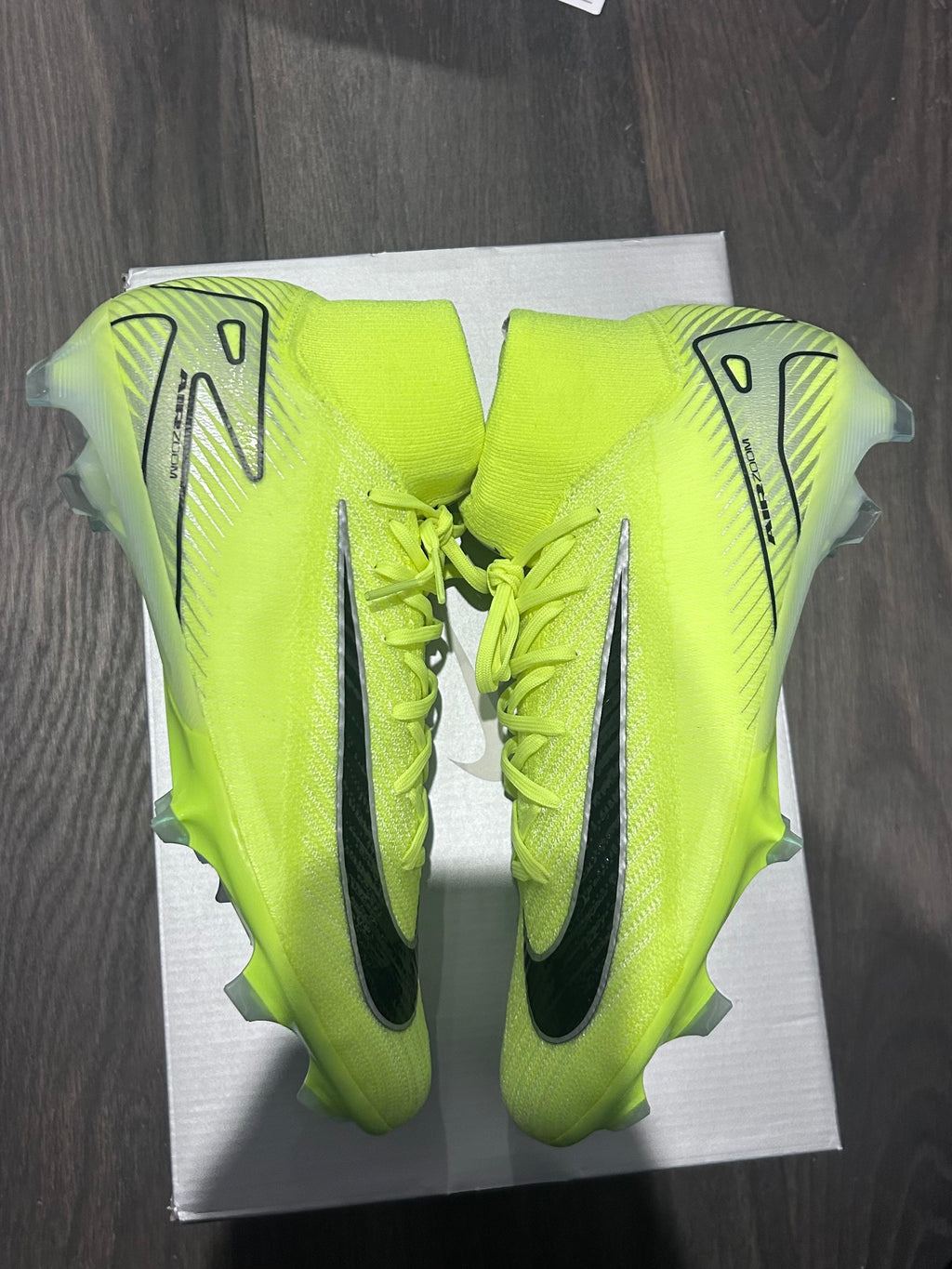 (SIZE US 10) Nike Air Zoom Mercurial Superfly 9 Elite FG – Volt/Black