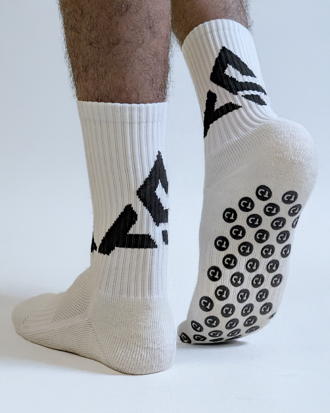 White Grip Socks